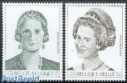 Belgium 2000 Philately, Queens 2v, Mint NH, History - Kings & Queens (Royalty) - Neufs