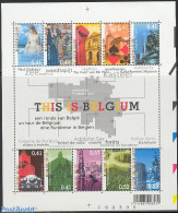 Belgium 2003 This Is Belgium 10v M/s, Mint NH, Performance Art - Sport - Various - Music - Playing Cards - Tourism - A.. - Unused Stamps