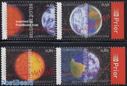 Belgium 2004 Climatology 4v (2v With Tab), Mint NH, Science - Various - Meteorology - Globes - Nuovi