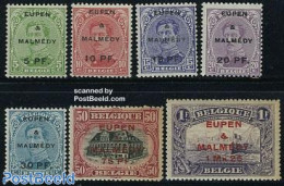 Belgium 1920 Eupen & Malmedy 7v, Mint NH, Transport - Ships And Boats - Ungebraucht