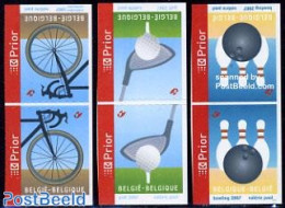 Belgium 2007 Sports 6v S-a (from Booklets), Mint NH, Sport - Cycling - Golf - Sport (other And Mixed) - Nuovi