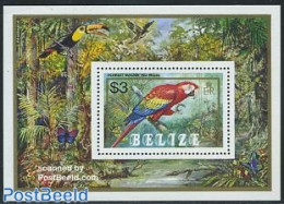 Belize/British Honduras 1984 Parrots S/s, Mint NH, Nature - Birds - Parrots - Honduras Británica (...-1970)