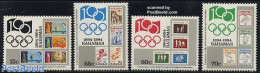 Bahamas 1994 I.O.C. 4v, Mint NH, Sport - Olympic Games - Stamps On Stamps - Timbres Sur Timbres