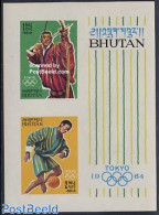Bhutan 1964 Olympic Games S/s Imperforated, Mint NH, Sport - Olympic Games - Shooting Sports - Tir (Armes)