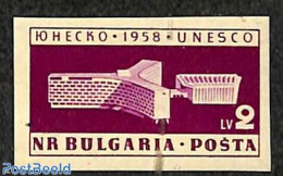 Bulgaria 1959 UNESCO 1v Imperforated, Mint NH, History - Unesco - Ongebruikt