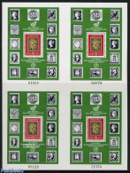 Bulgaria 1979 PHILASERDICA Sheet Of 4 S/s, Mint NH, Stamps On Stamps - Ongebruikt