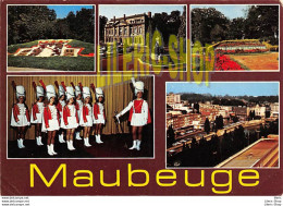 MAUBEUGE (59) - CPM 1969 MULTI VUES - PORTE DE MONS ET MONUMENT AUX MORTS - LES MAJORETTES - EDIT. LA CIGOGNE - Maubeuge