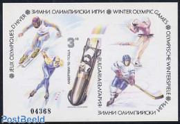 Bulgaria 1991 Olympic Winter Games Albertville Imperforated S/s, Mint NH, Sport - (Bob) Sleigh Sports - Olympic Winter.. - Nuovi