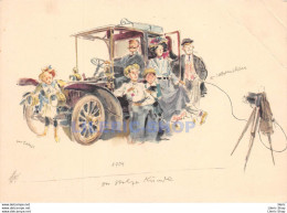 Künstler Ansichtskarte HANS LISKA / Postkarte MERCEDES-BENZ 1904 'Der Stolze Künde' Car / Auto / Voiture - Passenger Cars