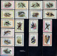 Barbuda 1980 Birds 18v, Mint NH, Nature - Birds - Ducks - Woodpeckers - Hummingbirds - Barbuda (...-1981)