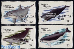 Barbuda 1983 Sea Mammals 4v, Mint NH, Nature - Sea Mammals - Barbuda (...-1981)