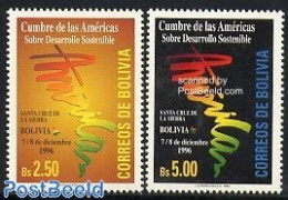 Bolivia 1996 Economic Development 2v, Mint NH - Bolivien