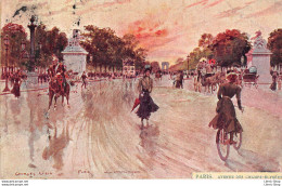CPA ± 1910 ►Tableau De Georges Stein► Paris ► Avenue Des Champs-Élysées - Paintings