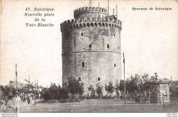 VINTAGE POSTCARD ± 1920 ►Salonique --- Souvenir De Salonique --- Nouvelle Place De La Tour Blanche - Greece