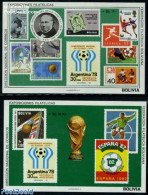 Bolivia 1979 World Cup Football 2 S/s, Mint NH, Sport - Football - Bolivië