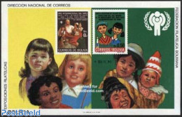 Bolivia 1980 Int. Year Of The Child S/s, Mint NH, Various - Stamps On Stamps - Stamps On Stamps