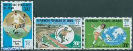 Benin 1978 World Cup Football Argentina 3v, Mint NH, Sport - Football - Sport (other And Mixed) - Neufs