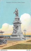 VINTAGE POSTCARD  ±1920 -The Champlain Monument, Quebec, Canada  - The Post Card & Greeting Card CO LTD., TORONTO - Québec - La Cité