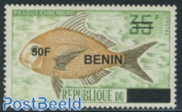 Benin 2008 Fish Overprint 1v, Mint NH, Nature - Fish - Nuovi