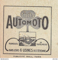 VINTAGE POSTCARD ±1930 - PUB.CYCLES AUTOMOTO ST-ÉTIENNE- Bologhine - Basilique Notre-Dame D'Afrique " Lalla Meryem" - Publicité