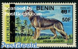 Benin 2009 Dog Overprint 1v, Mint NH, Nature - Unused Stamps