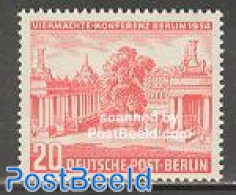 Germany, Berlin 1954 Conference Building 1v, Mint NH, Art - Architecture - Unused Stamps
