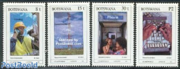 Botswana 1990 Stamp World London 4v, Mint NH, Science - Telecommunication - Telephones - Philately - Télécom
