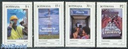 Botswana 1990 Stamp World London 4v, Mint NH, Science - Telecommunication - Telephones - Philately - Telecom