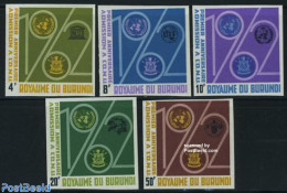 Burundi 1963 UNO Membership 5v Imperforated, Mint NH, History - United Nations - Other & Unclassified