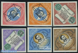 Burundi 1963 Human Rights 6v Imperforated, Mint NH, History - Human Rights - Other & Unclassified