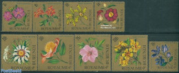 Burundi 1966 Flowers Airmail 9v, Mint NH, Nature - Flowers & Plants - Orchids - Andere & Zonder Classificatie