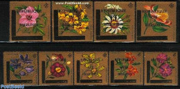 Burundi 1967 Flowers, Overprints Airmail 9v, Mint NH, Nature - Flowers & Plants - Orchids - Altri & Non Classificati