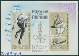Burundi 1964 Olympic Winter Games S/s Imperforated, Mint NH, Sport - Olympic Winter Games - Skating - Skiing - Skiing