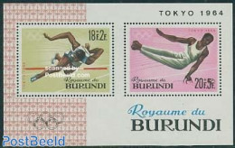 Burundi 1964 Olympic Games S/s, Mint NH, Sport - Athletics - Gymnastics - Olympic Games - Athletics
