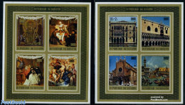 Burundi 1971 Save Venice 2 S/s Imperforated, Mint NH, Transport - Ships And Boats - Art - Paintings - Boten
