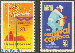 Brazil 1970 Carnival 2v, Mint NH, Various - Folklore - Ongebruikt