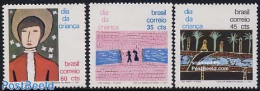 Brazil 1971 Children Day 3v, Mint NH, Art - Children Drawings - Ongebruikt