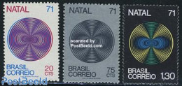 Brazil 1971 Christmas 3v, Mint NH, Religion - Christmas - Nuevos