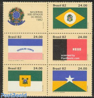 Brazil 1982 Flags 6v [++], Mint NH, History - Flags - Unused Stamps