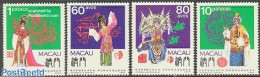 Macao 1991 Chinese Opera 4v, Mint NH, Performance Art - Music - Theatre - Nuevos