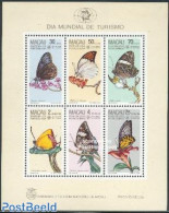 Macao 1985 Butterflies S/s, Mint NH, Nature - Butterflies - Flowers & Plants - Ongebruikt