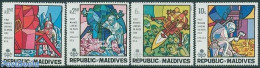 Maldives 1969 Apollo 11 4v, Mint NH, Transport - Space Exploration - Maldives (1965-...)