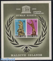 Maldives 1969 Human Rights S/s, Mint NH, History - Human Rights - Art - Sculpture - Scultura