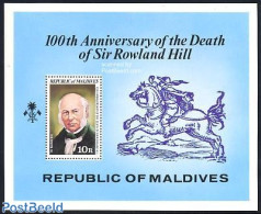 Maldives 1979 Sir Rowland Hill S/s, Mint NH, Sir Rowland Hill - Rowland Hill