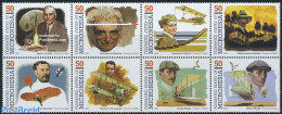 Micronesia 1993 Air Pioneers 8v [+++], Mint NH, Nature - Transport - Birds - Aircraft & Aviation - Avions