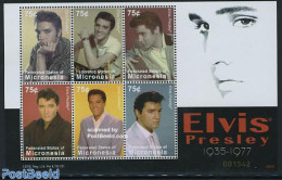 Micronesia 2008 Elvis Presley 6v M/s, Mint NH, Performance Art - Elvis Presley - Music - Popular Music - Elvis Presley