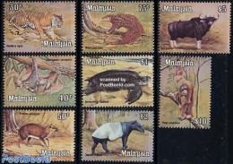 Malaysia 1979 Definitives 8v With WM, Mint NH, Nature - Animals (others & Mixed) - Cat Family - Monkeys - Reptiles - T.. - Otros & Sin Clasificación