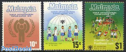 Malaysia 1979 Year Of The Child 3v, Mint NH, Various - Toys & Children's Games - Year Of The Child 1979 - Altri & Non Classificati