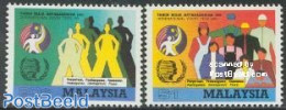 Malaysia 1985 Int. Youth Year 2v, Mint NH, Various - International Youth Year 1984 - Andere & Zonder Classificatie