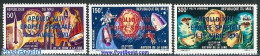 Mali 1970 Apollo XII Overprint 3v, Mint NH, Transport - Space Exploration - Art - Authors - Jules Verne - Science Fict.. - Escritores